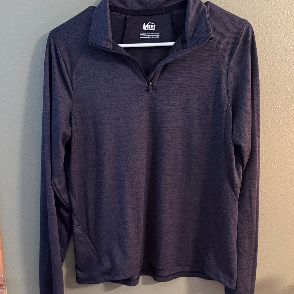 REI Co-op Navy Quarter-Zip Pullover